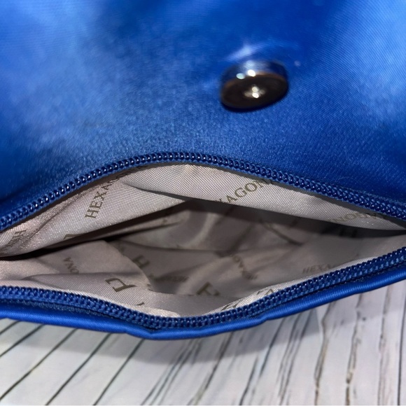 HEXAGONA PARIS POP Shoulder Tote Bag Cowhide Leather and Nylon - Picture 12 of 15